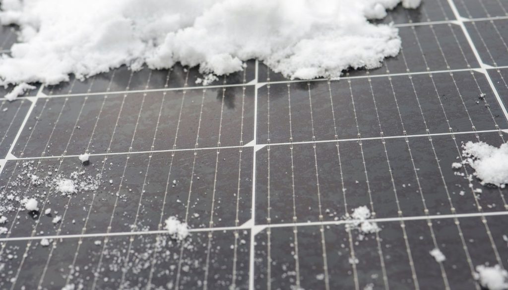 how to keep snow off solar panels in winter​