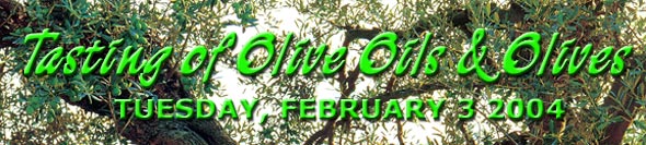 IWFS Tasting of Olive Oils & Olives banner