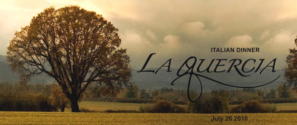 IWFS Italian Dinner at La Quercia banner