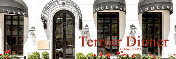 IWFS Terroir Dinner at Boulevard banner