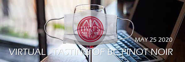 IWFS Virtual Tasting of BC Pinot Noir banner