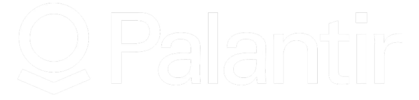 Palantir company logo with a stylized circular icon.