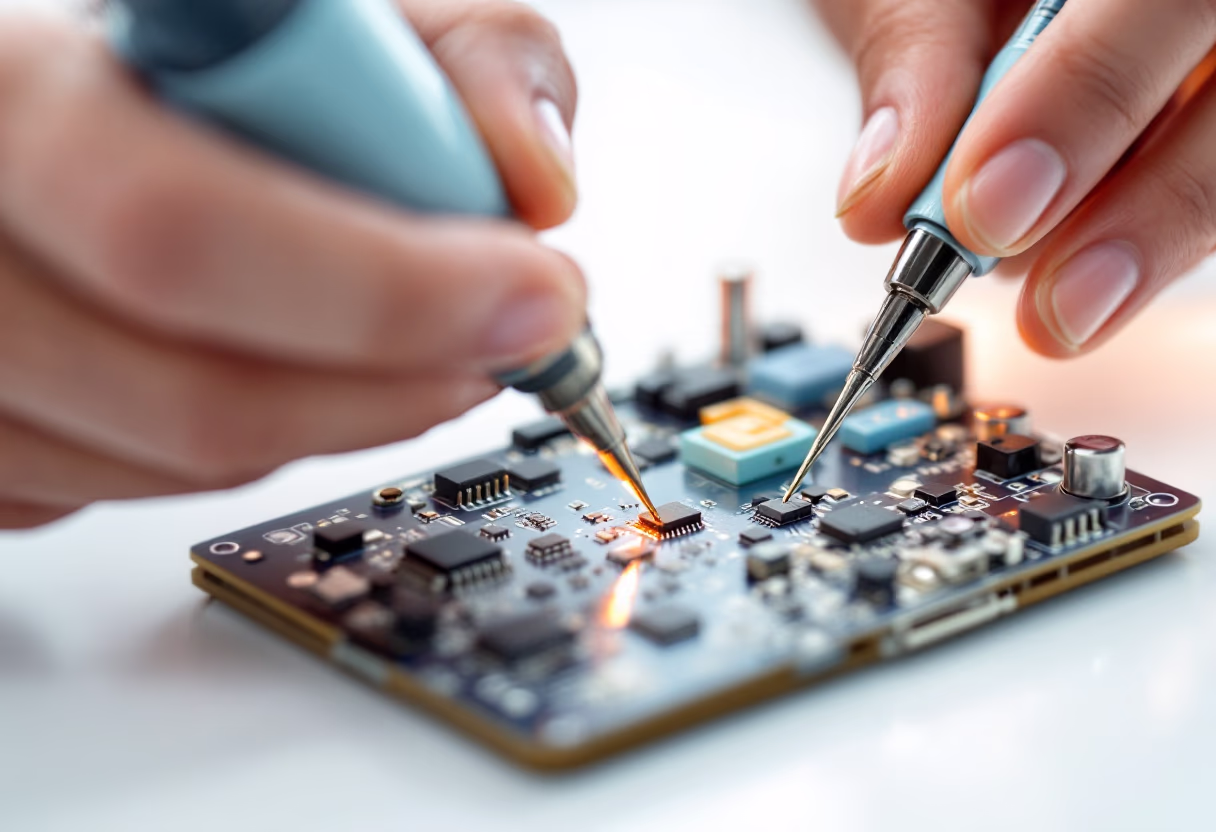 [background image] retail setting (for a tech gadgets store)