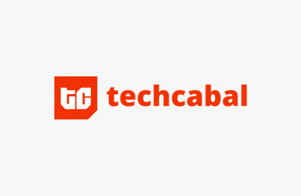 Techcabal company logo with stylized letters 'tc' in a red square and the name 'techcabal' in red text.