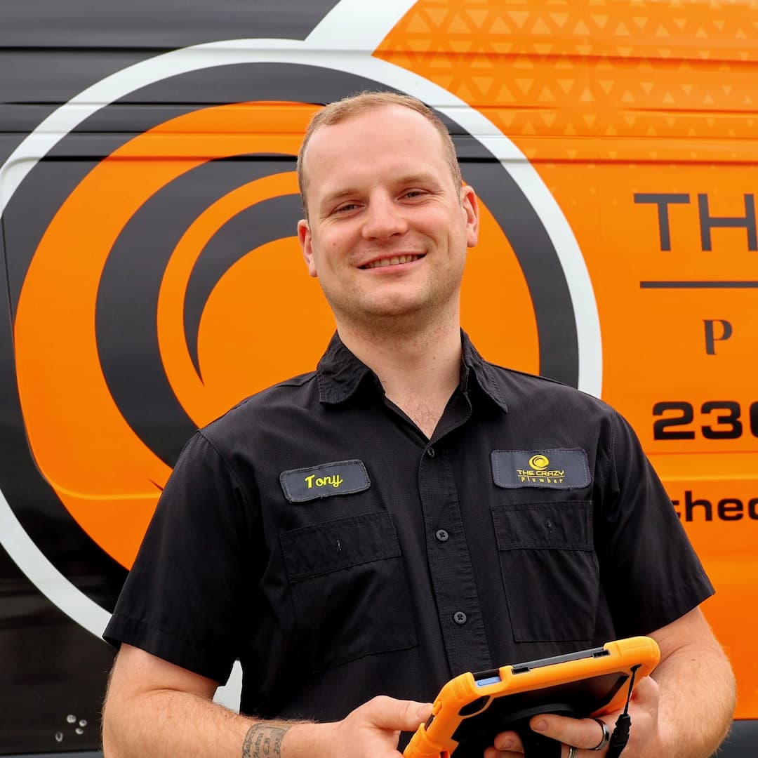 Tony, plumber at The Crazy Plumber