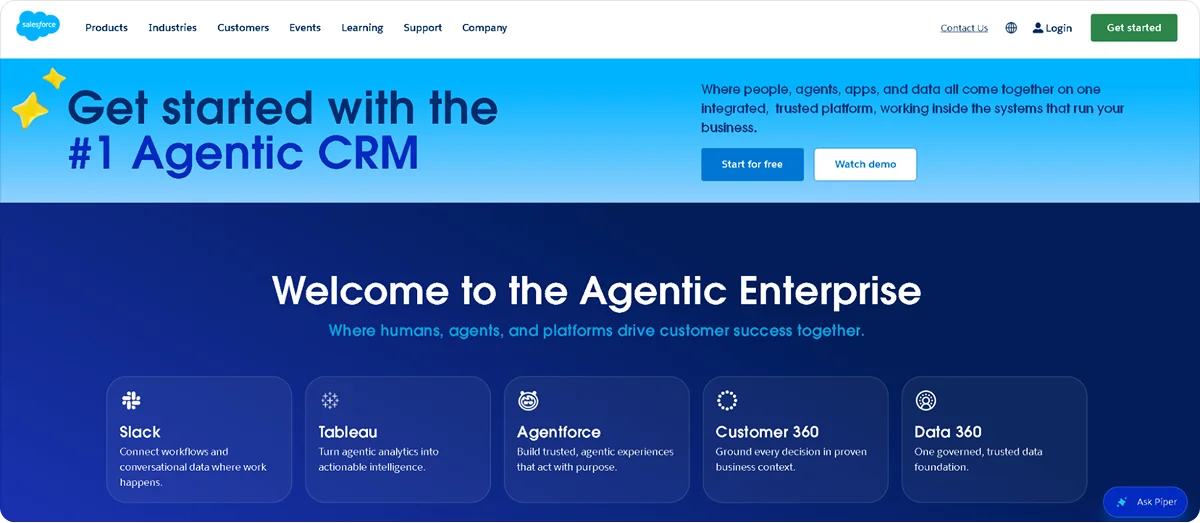 Salesforce Homepage