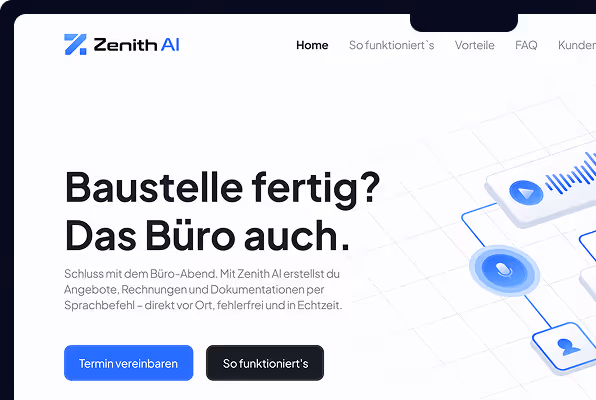 Beispiel einer Branding Webseite