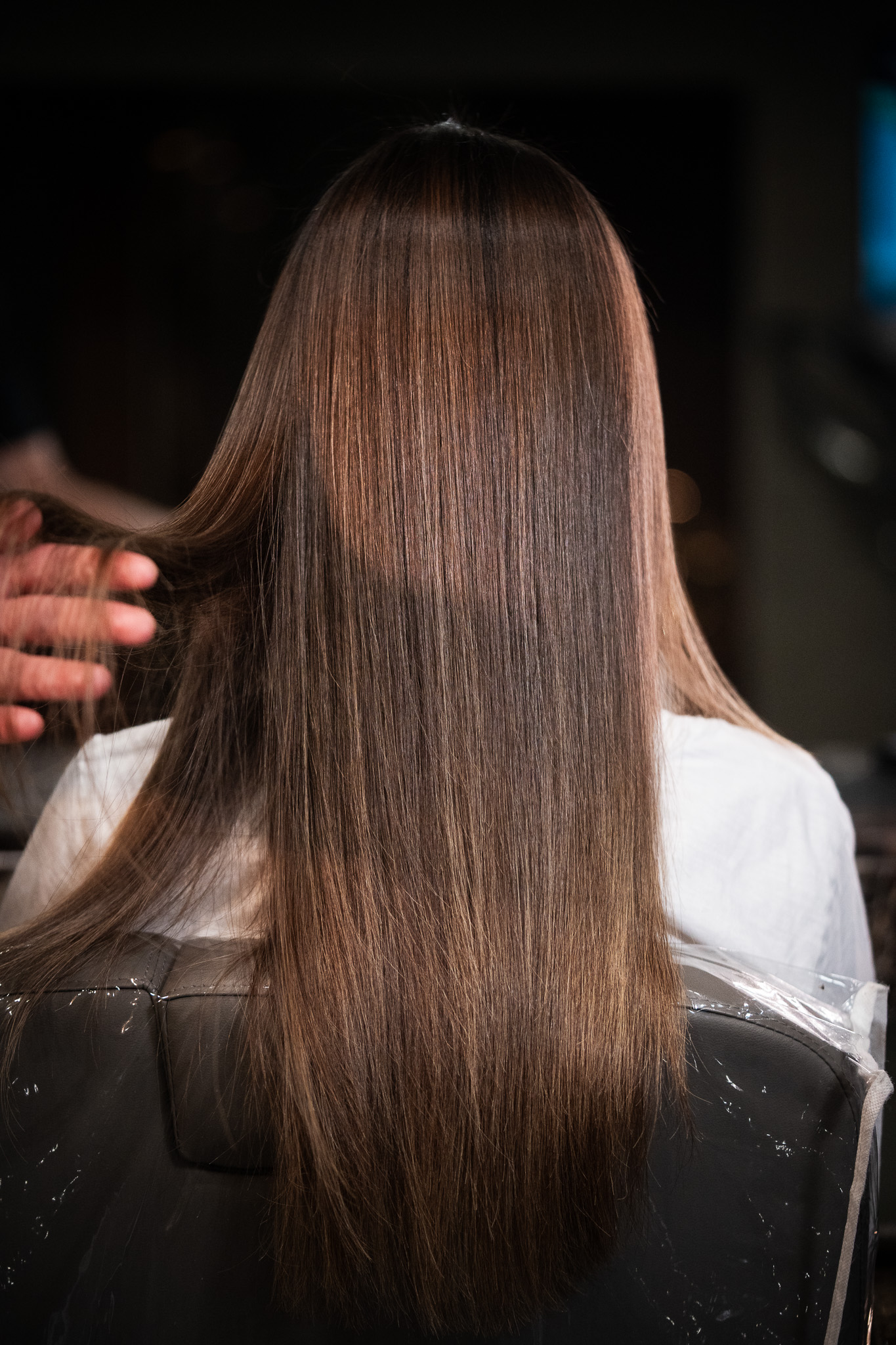 Glossy waved hair finish from March14's Insta Shine treatment, Dubai's best hair treatment