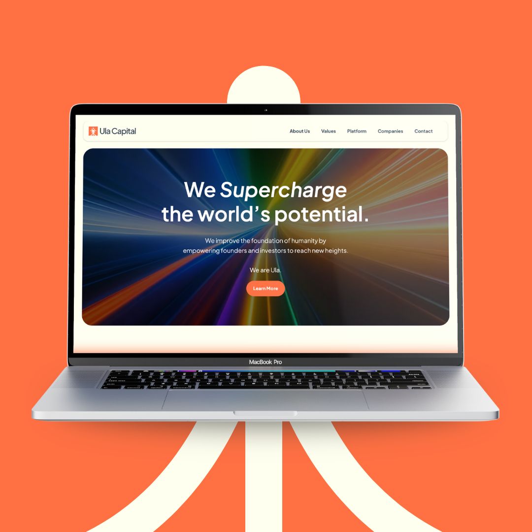 Ula Capital high-performance mobile website interface optimized for deeptech investor engagement.
