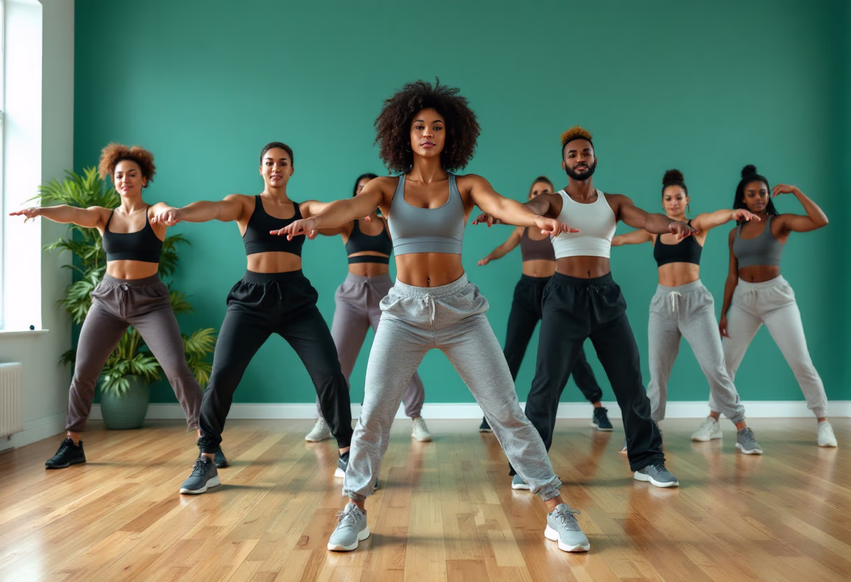 image of group class in action (for a gym)