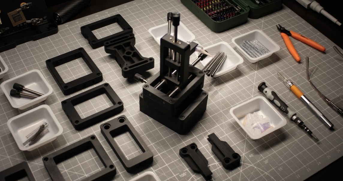 An example of a custom gantry assembly