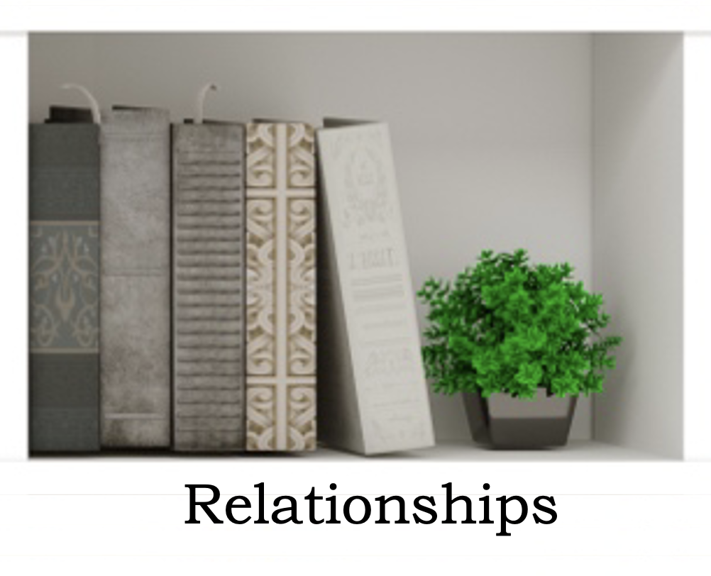 Relationships Books Shelf