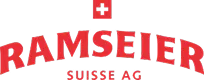 Ramseier Suisse AG company logo with red text and a Swiss cross symbol above the name.
