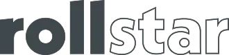 Rollstar company logo text in dark stylized font.