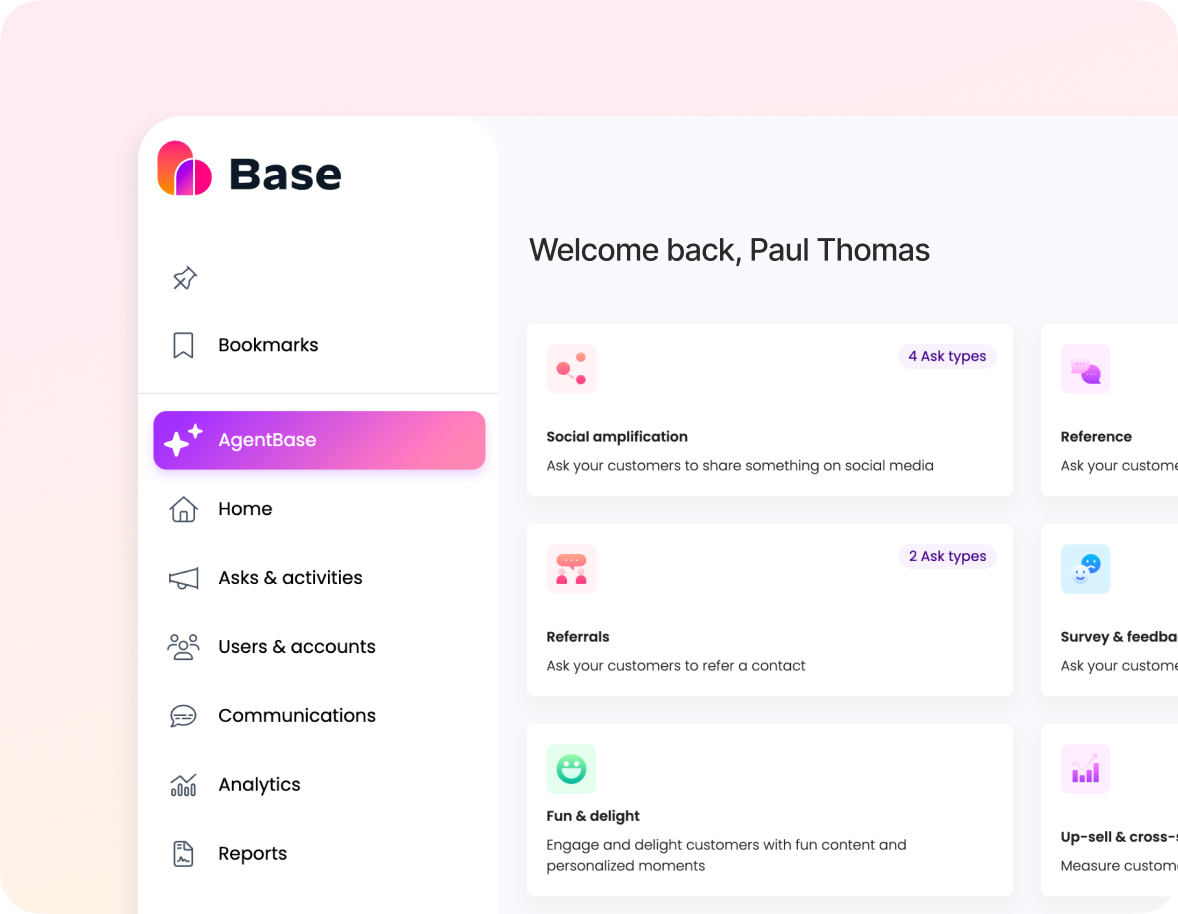 Base AI platform interface