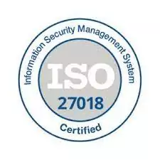 ISO 27018 Certified badge