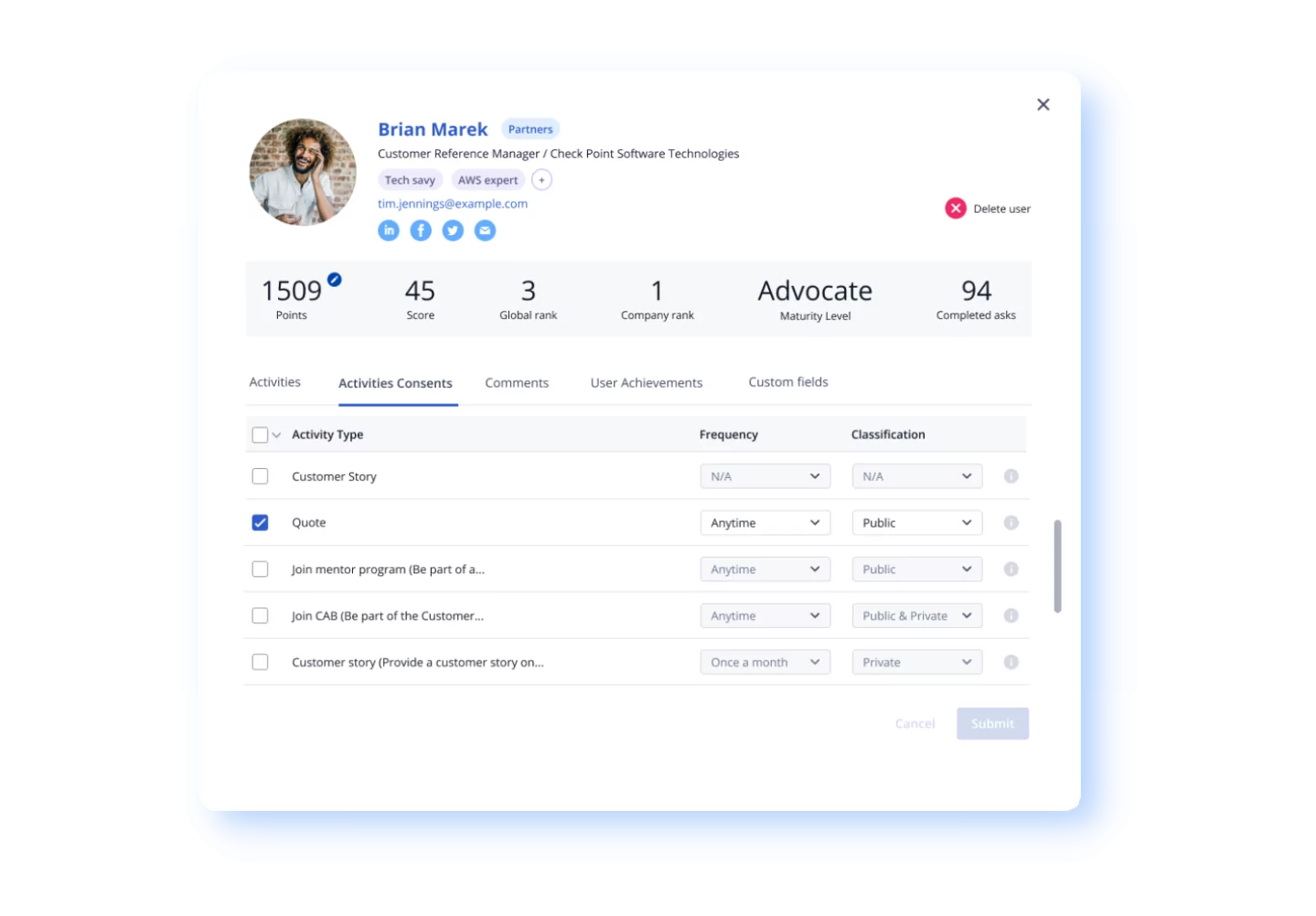 Reference matching locator interface