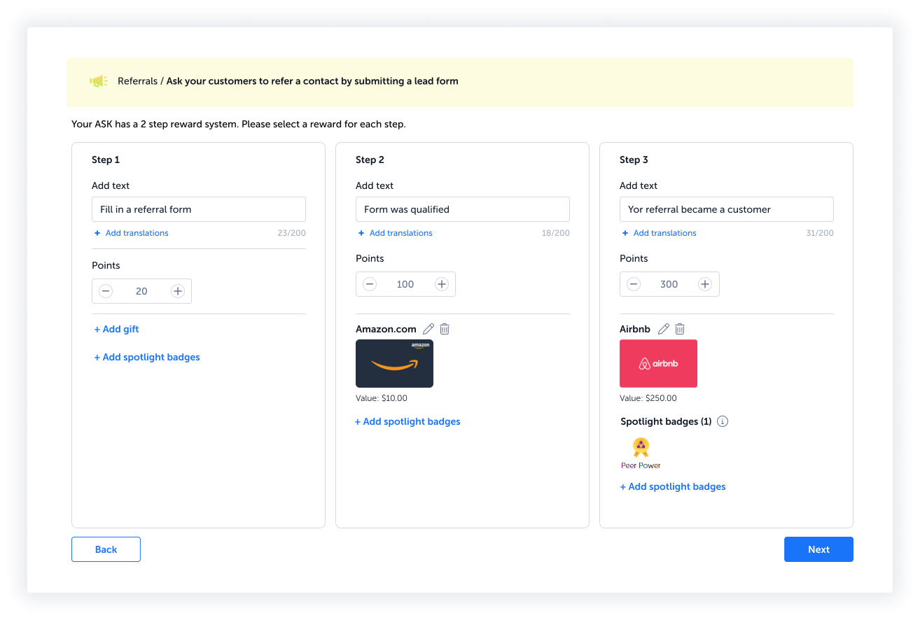 Referral incentive management