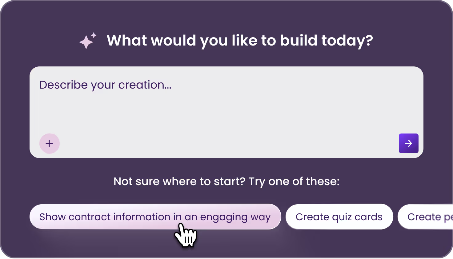 AI Studio interface for building customer-facing experiences