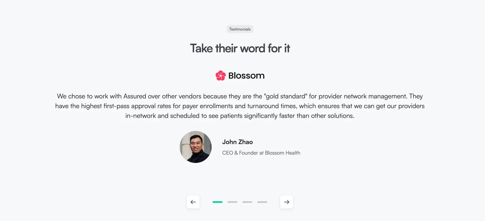 Bossom testimony