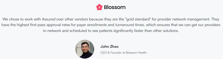 Assured blossom testimony