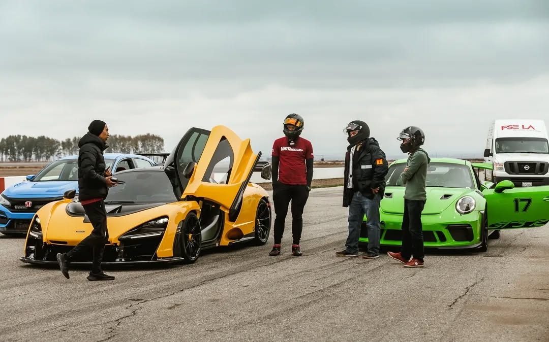 Chris Boulas with Senna