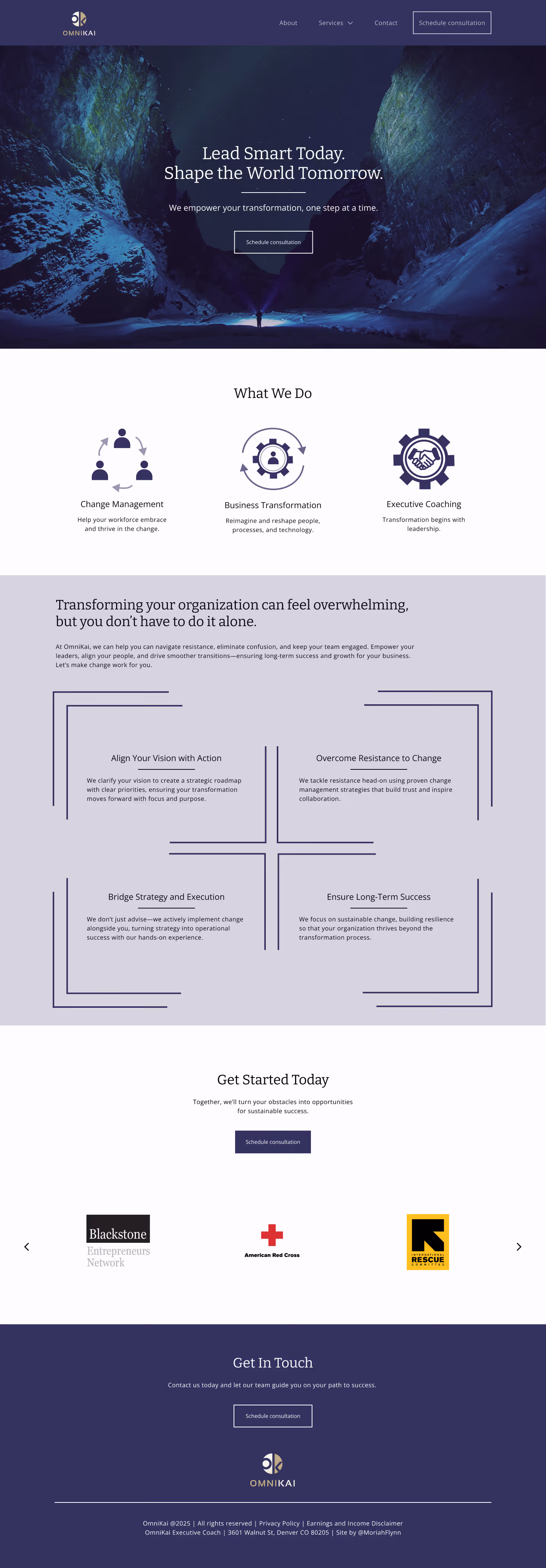 Mockup of the homepage featuring refined sections.