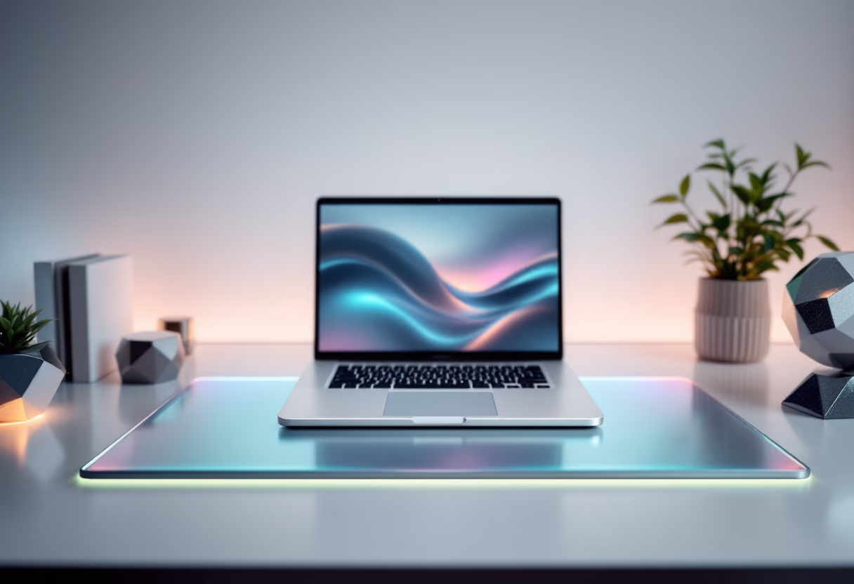 [background image] image of desk with a laptop (for a trucking company)