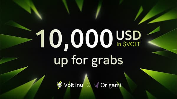 10000USD in $volt for the winner of trading competition on origami tech