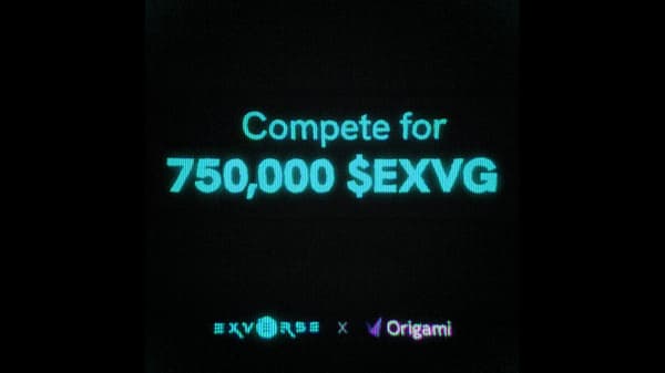compete for 750000 $exvg, trading competition origami tech
