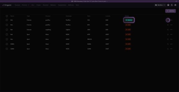 The bot is paused or stopped