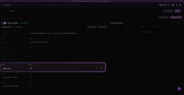  Quote size for grid or market making strategies