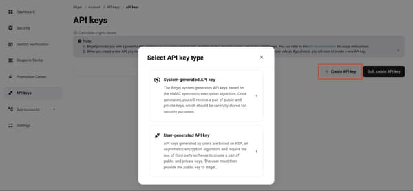 create api key