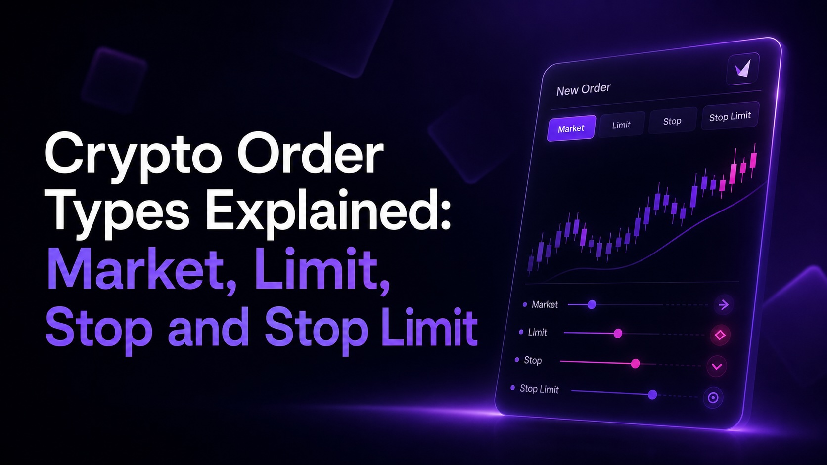 Crypto Order Types Explained: Market, Limit, Stop and Stop Limit
