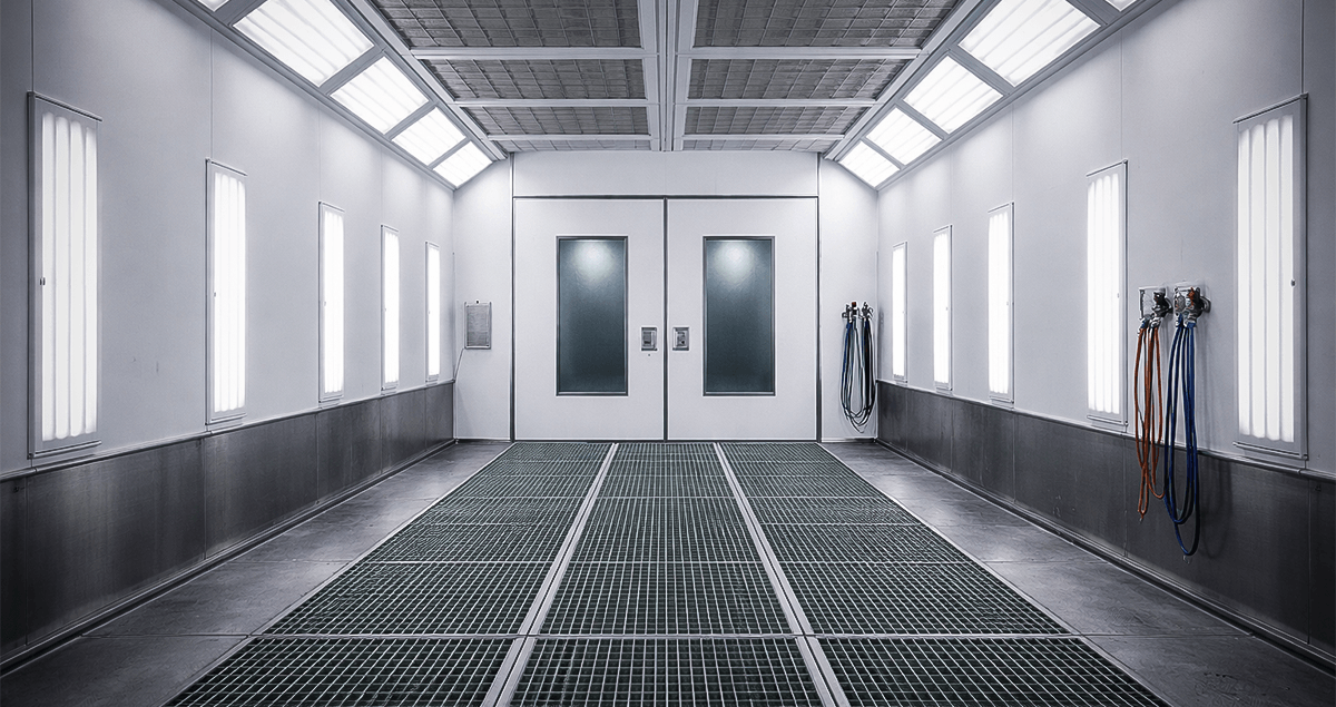 Car spraying booth