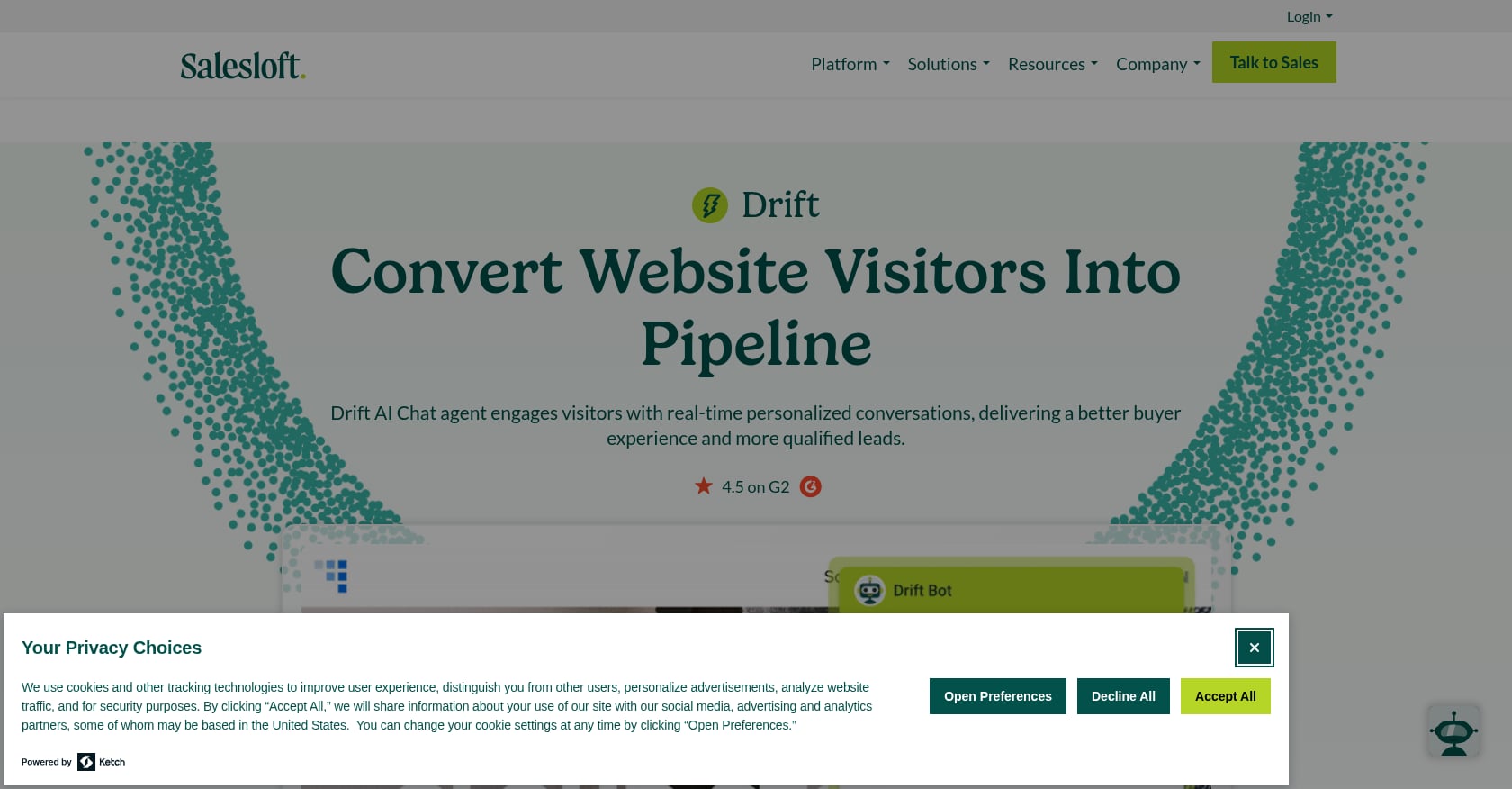 Drift (Salesloft) Screenshot