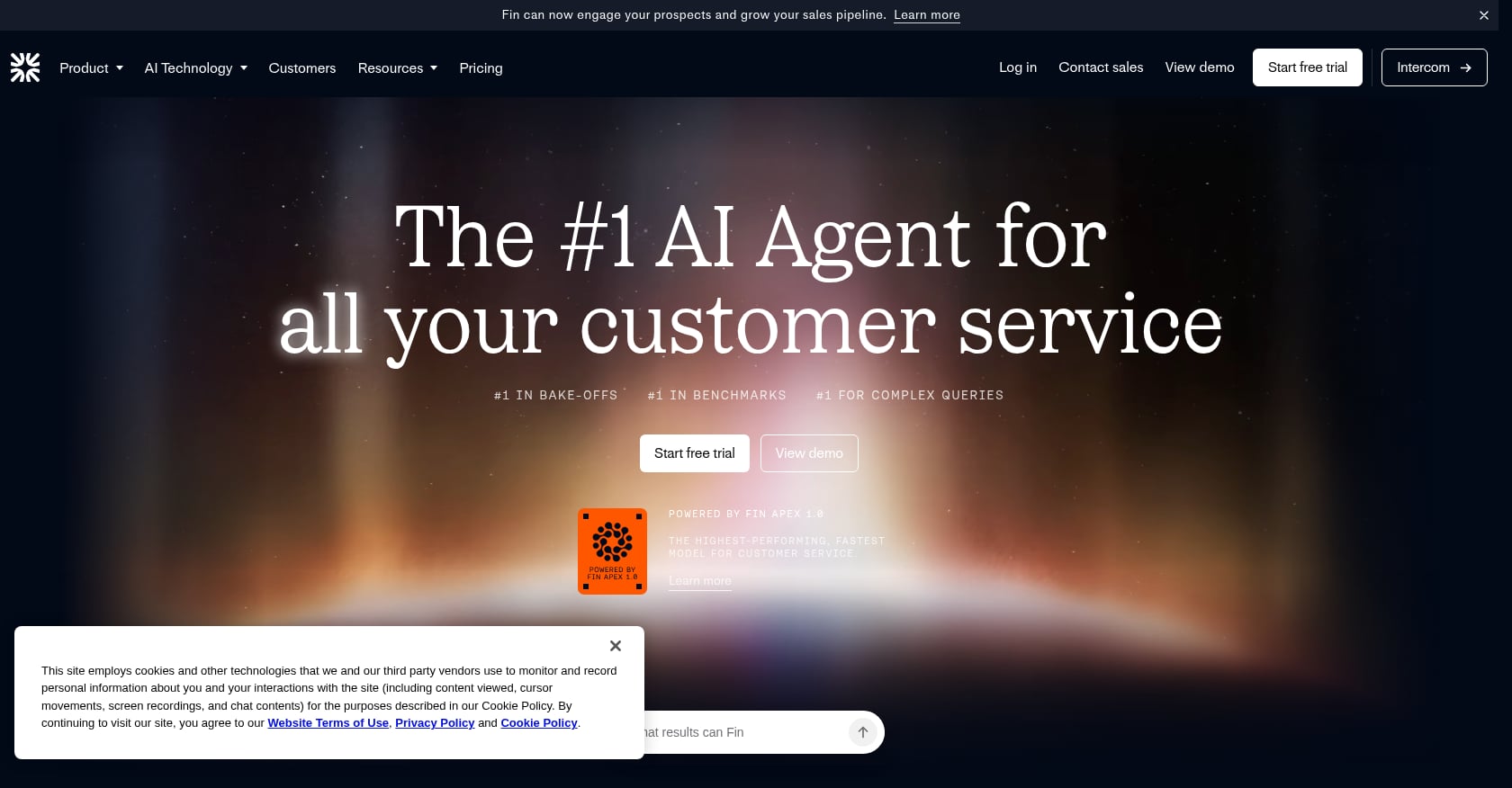 Intercom Fin Screenshot