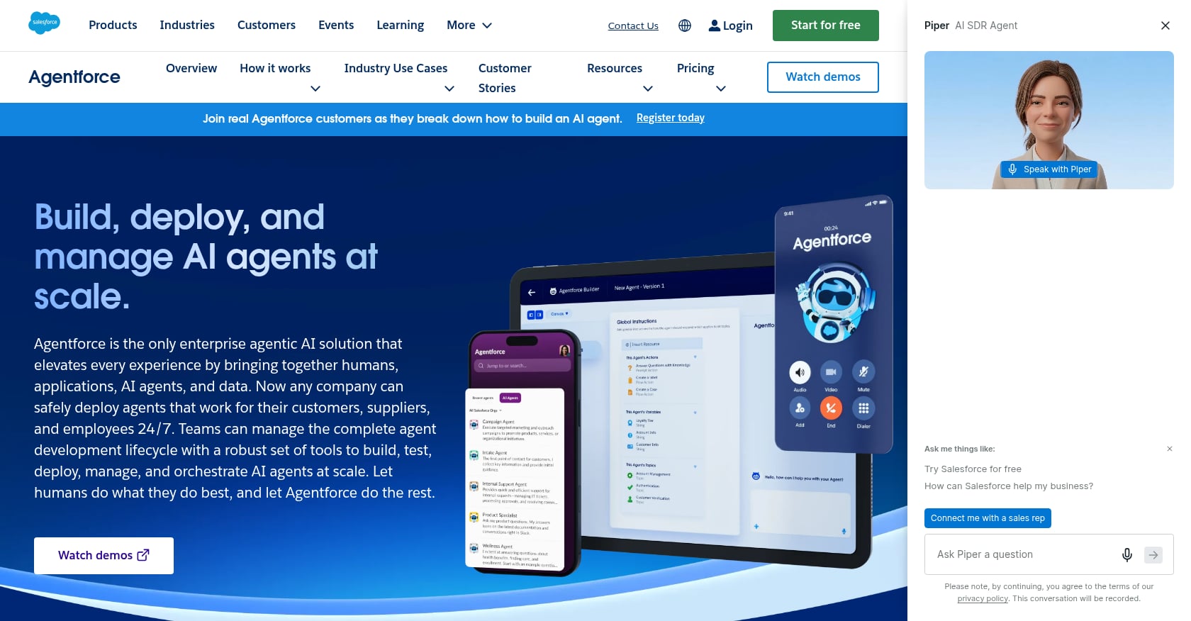 Salesforce Agentforce Screenshot
