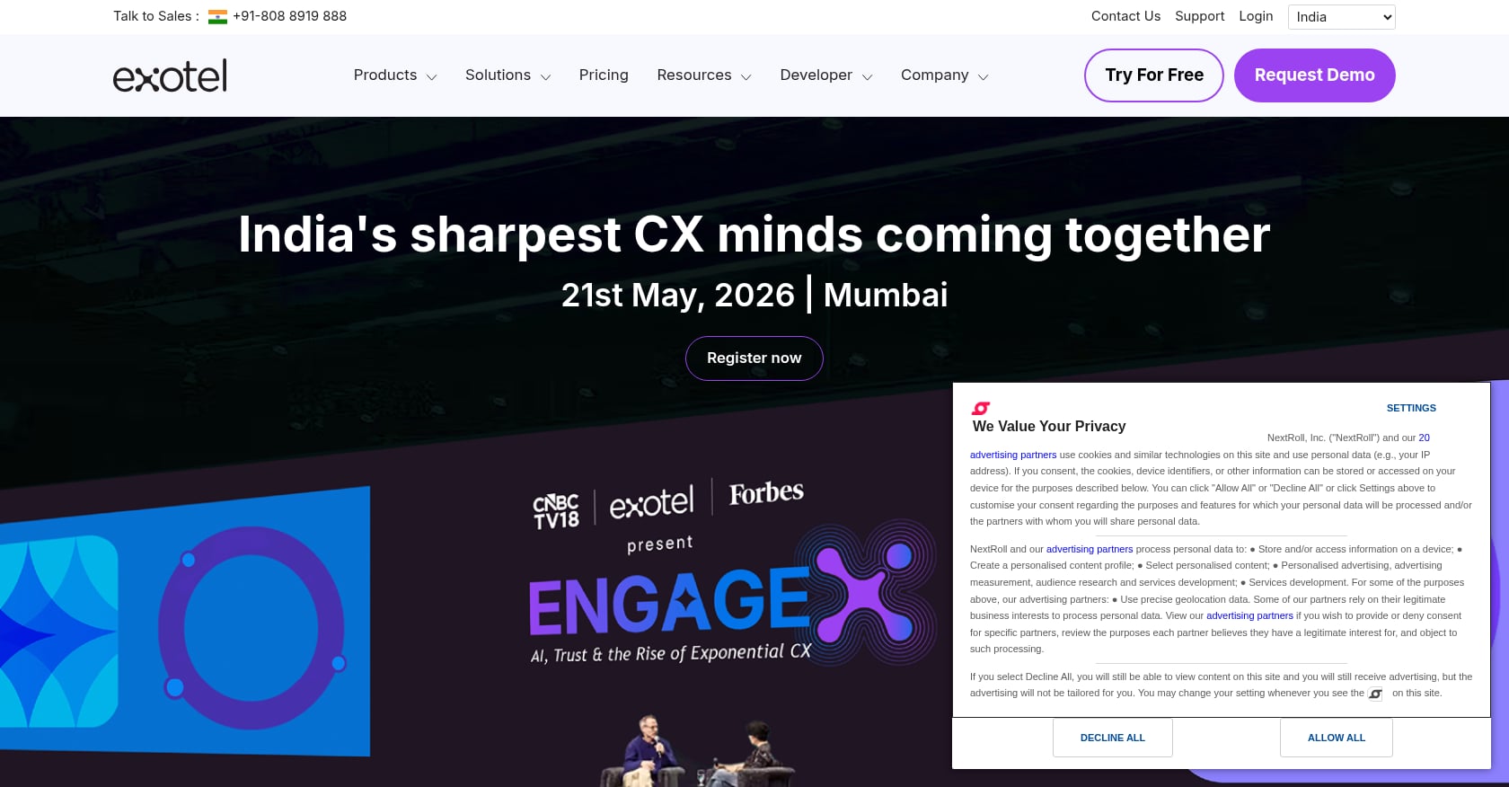 Exotel Screenshot