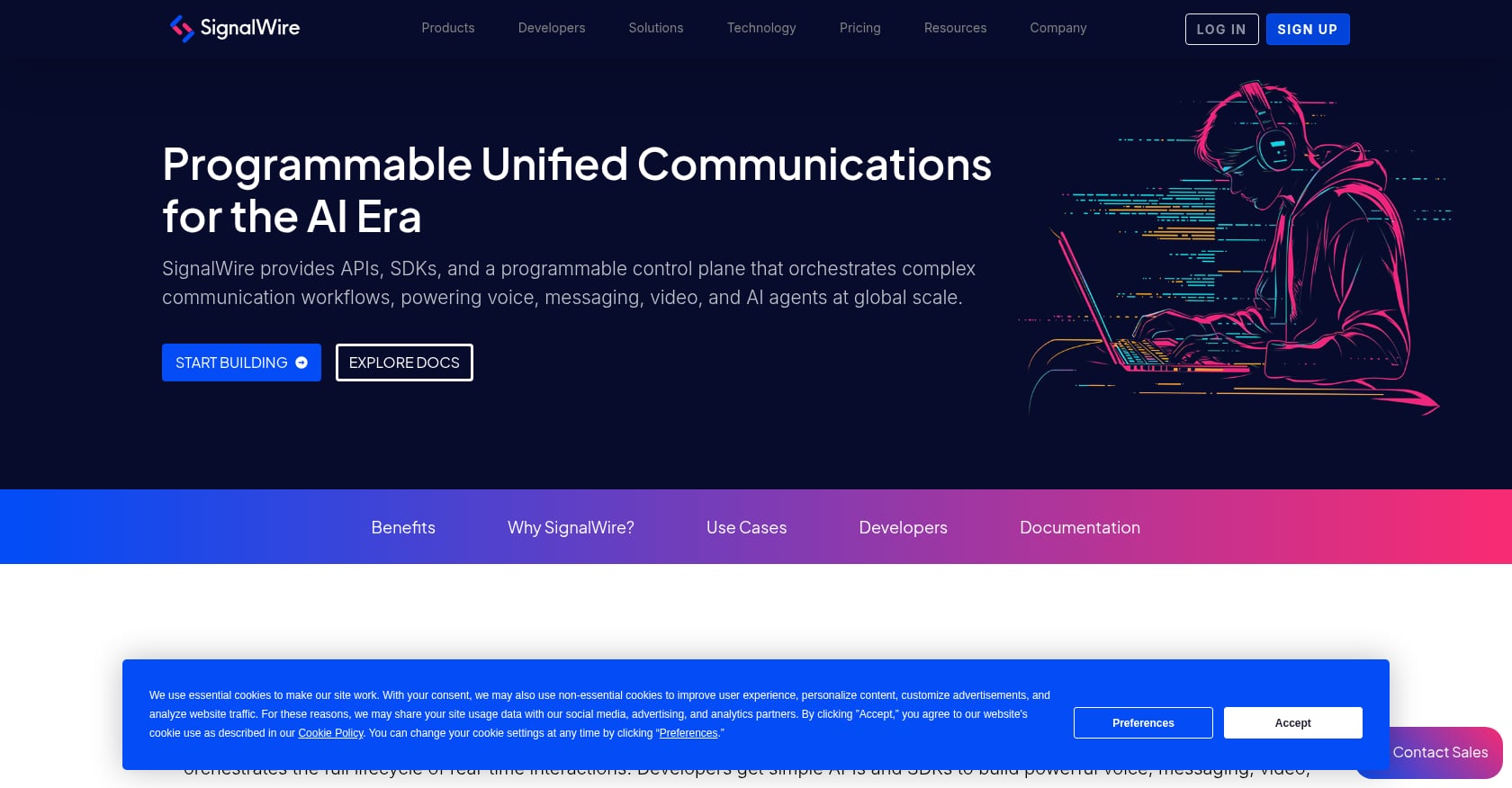 SignalWire Screenshot