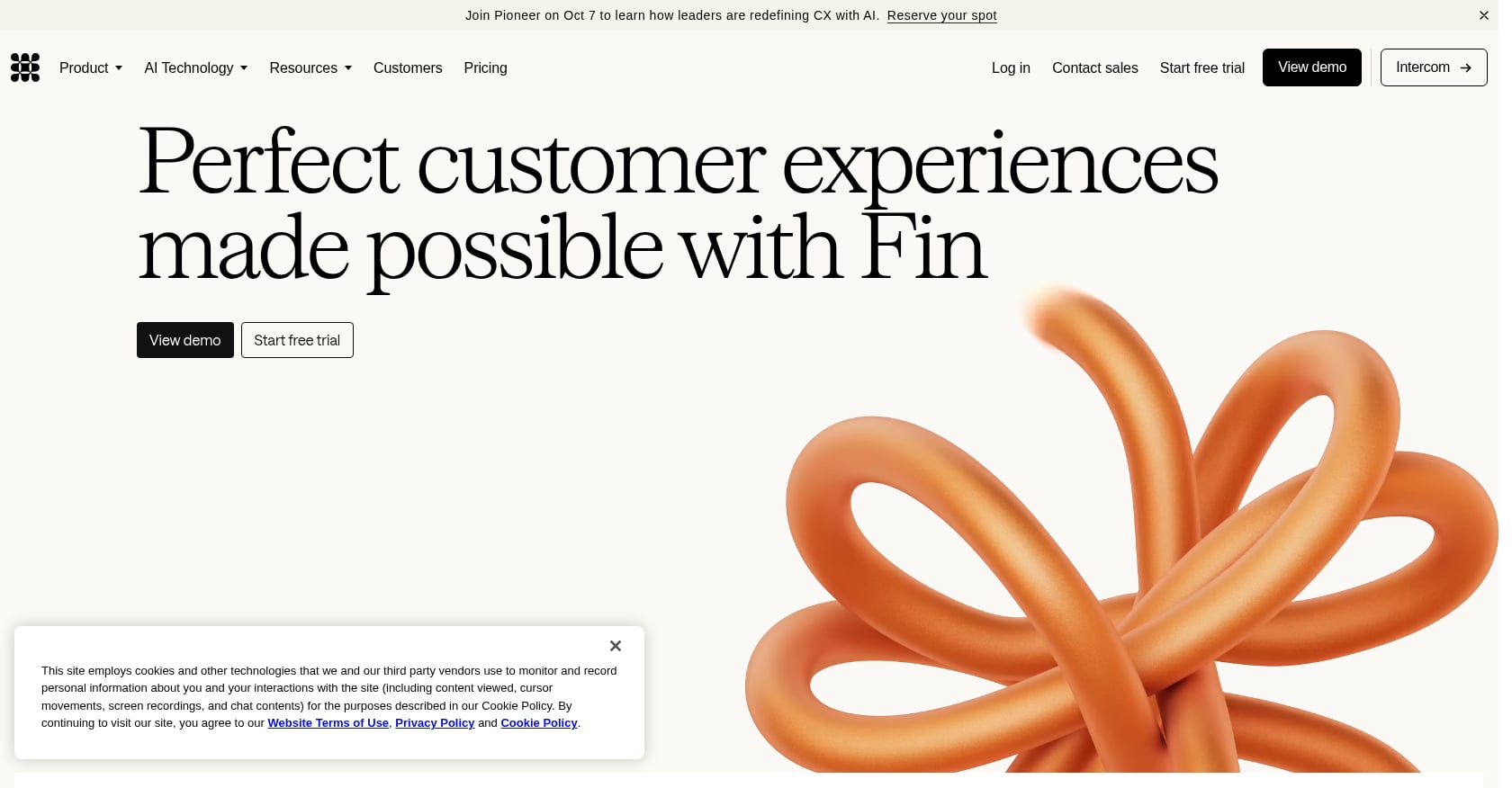 Intercom Fin Screenshot