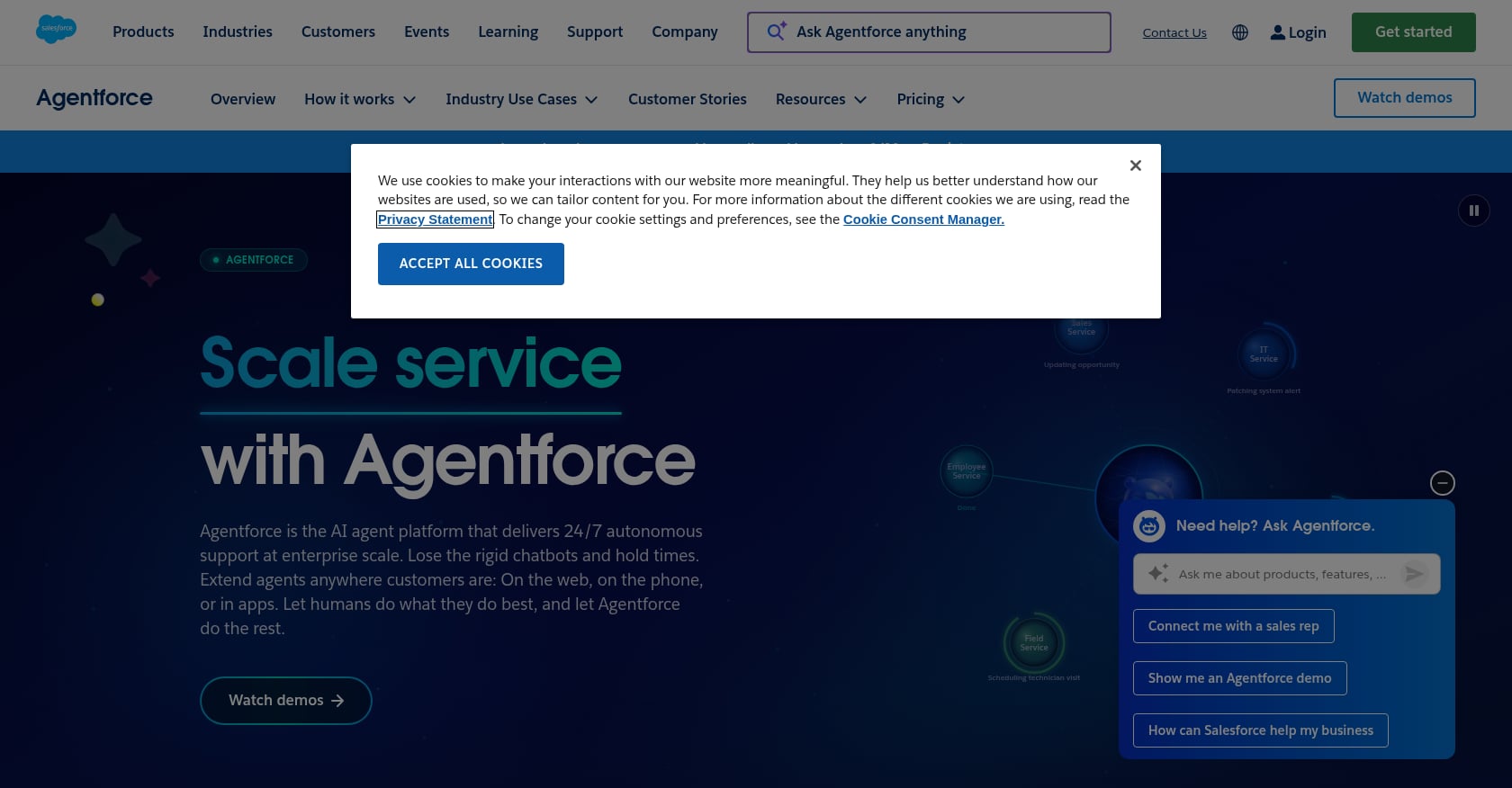 Salesforce Agentforce Screenshot