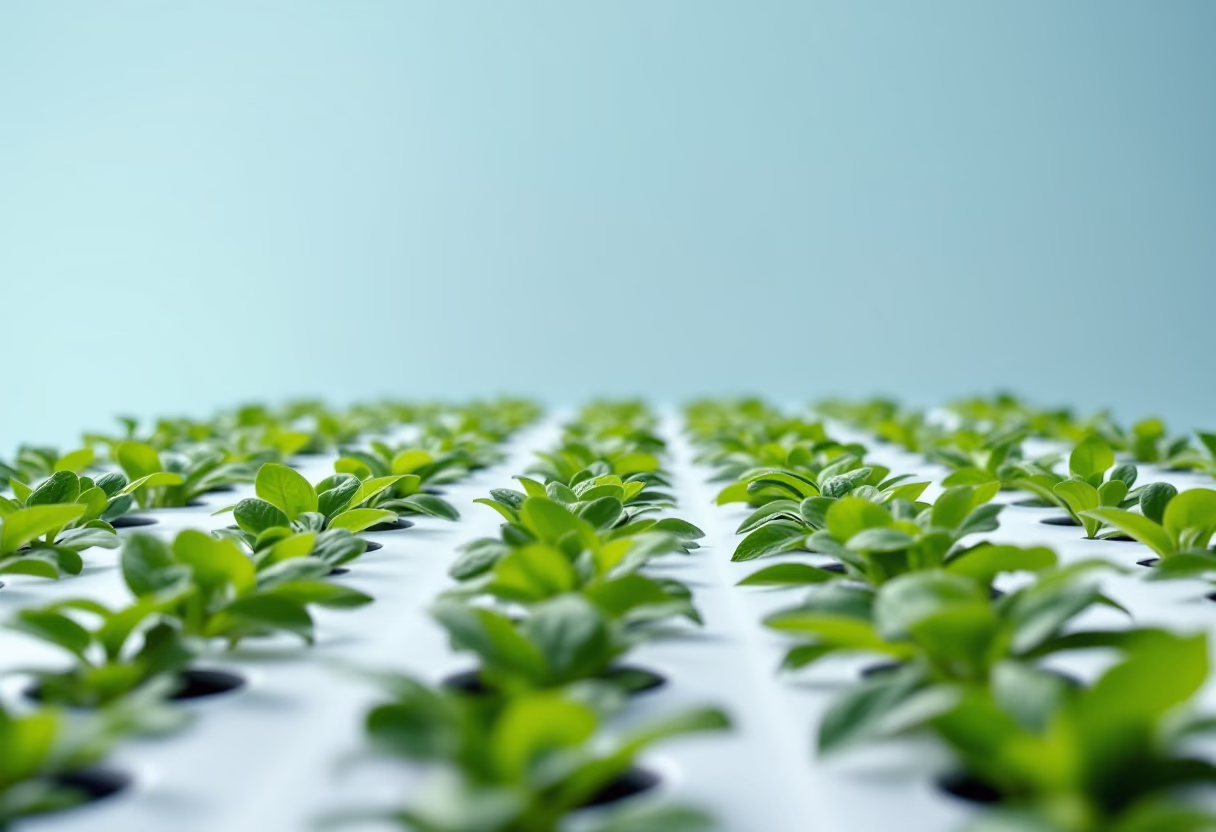 image of hydroponic solution setup for a food and agtech business