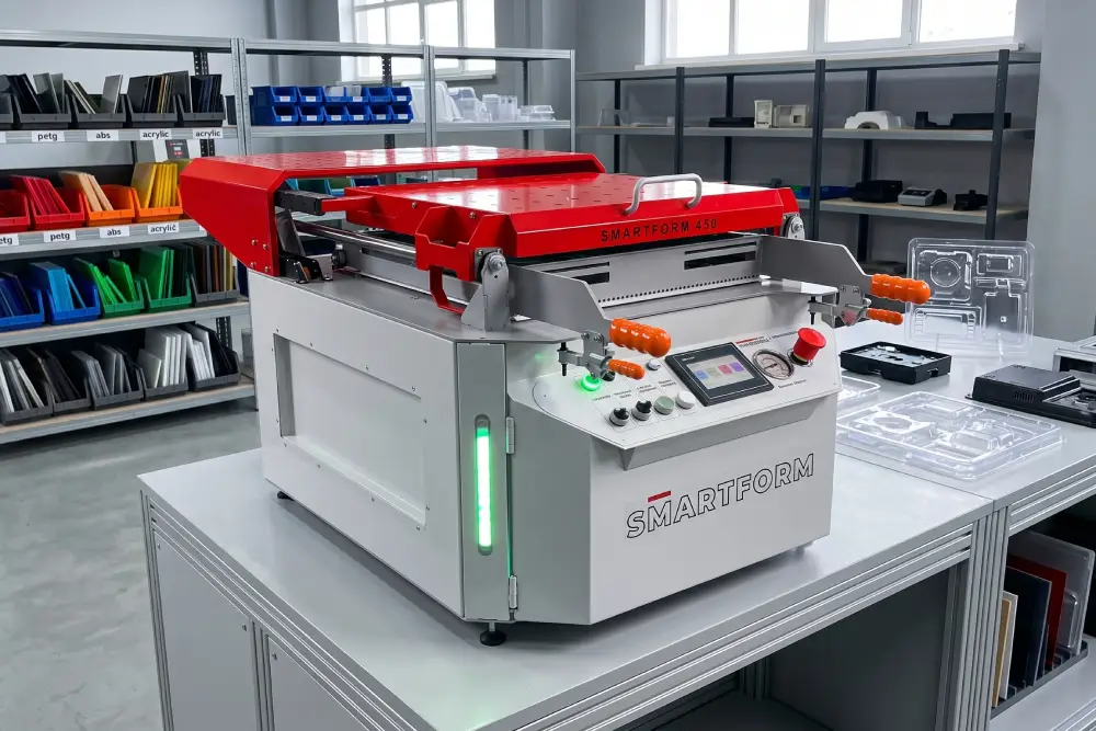 Vacuum forming machine price comparison — THERMOFORA LITE series lineup from desktop to industrial