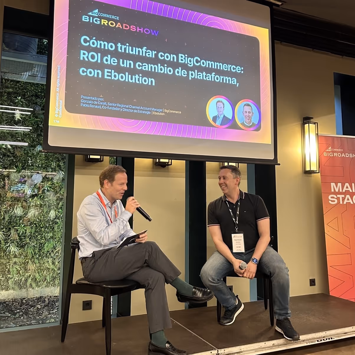 Pablo Renaud en evento de BigCommerce en Barcelona. 