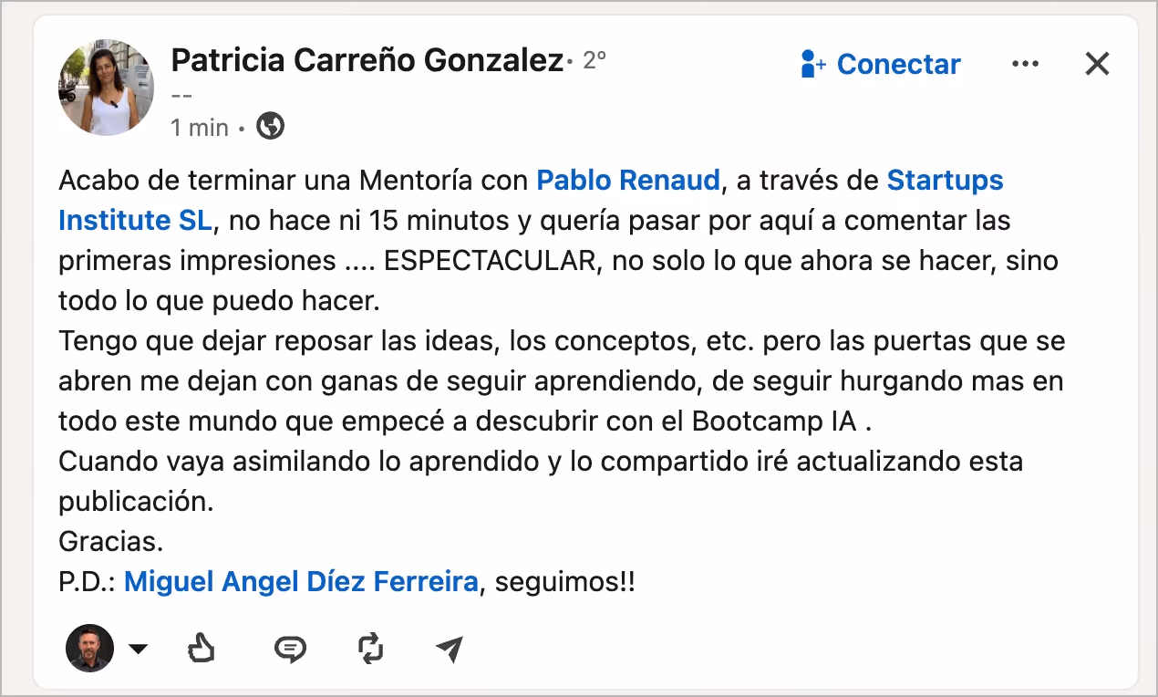 Testimonio de una alumna sobre las clases de Pablo Renaud. 