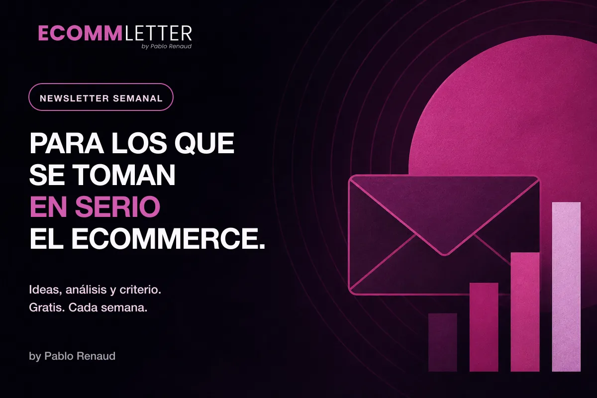 Banner de la EcommLetter: newsletter líder sobre ecommerce en español. 