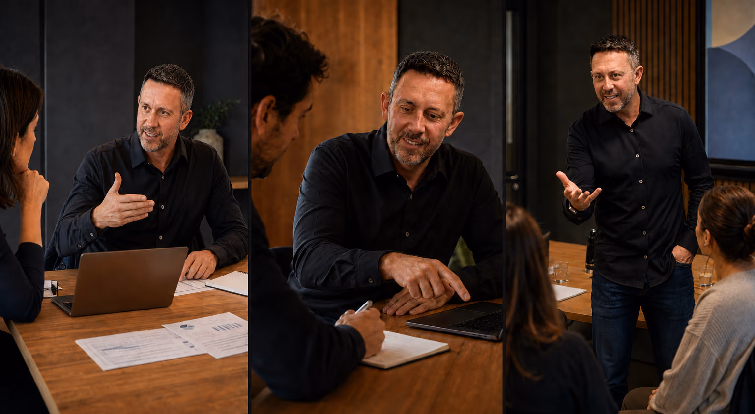 Montaje con los servicios de Pablo Renaud: consultoría, mentoría y formación sobre negocio online