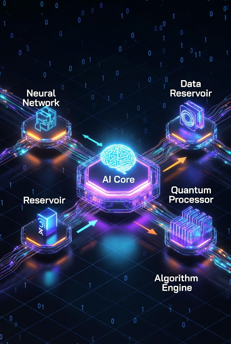 Futuristic data visualization in space symbolizing scalable analytics and AI readiness