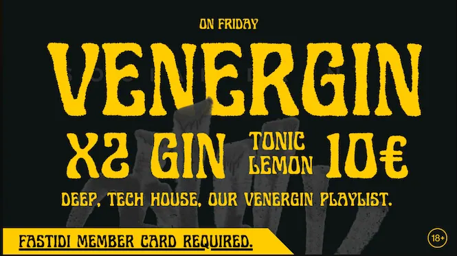 Serata venerdì da Fastidi - Venergin doppio gin e musica Bolzano